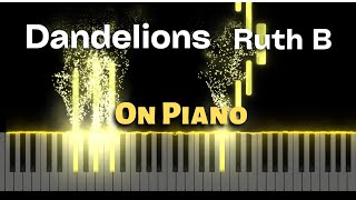 Ruth B. - Dandelions | Piano Cover with Strings | Dandelions