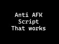 Roblox Anti Afk Script