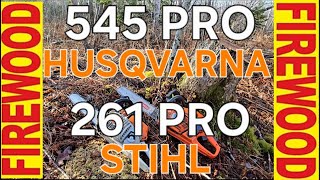 ONE CORD OF FIREWOOD USING STIHL AND HUSQVARNA CHAINSAWS