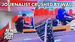 ESPN broadcaster in Colombia crushed by falling wall in scary accident | New York Post