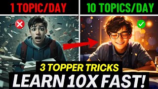 3 Topper Tricks to Learn 10X Faster 🔥 Study Motivation | Motivation QuoteShala