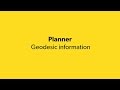 E06EN - Planner: Geodesic Information