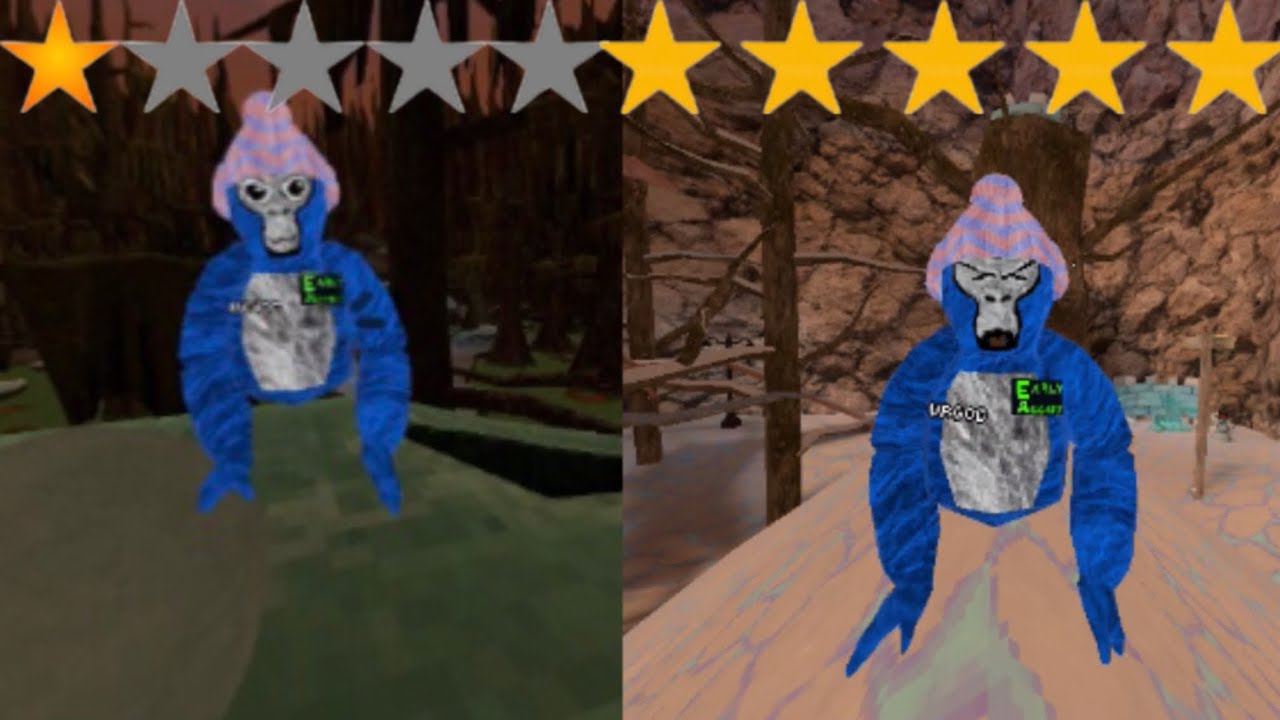 I Tested 1 Star Vs 5 Star Gorilla Tag Maps Youtube