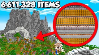 This Mountain Holds 6,611,328 Items in Hardcore Minecraft (#11)
