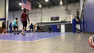 Huge Volleyball Spikes From Reverse Coed Volleyball Tournament