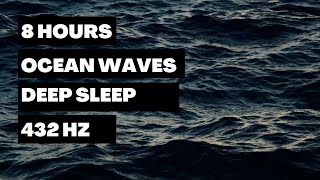 8 Hours Beach Waves | 432 Hz Sleep Meditation Music