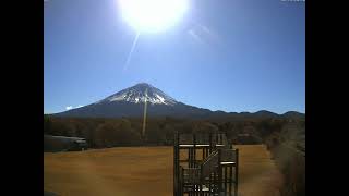 タイムラプスcam26 富士山ライブカメラ2024 11 鳴沢村公園WebCam