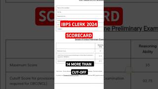 Ibps Clerk 2024 Score Card | Ibps Clerk Scorecard  First Attempt |#ibpsclerk2024 #ibpspomains2024