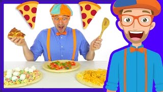 Funny Fun Pizza Song by Blippi | Foods for Kids