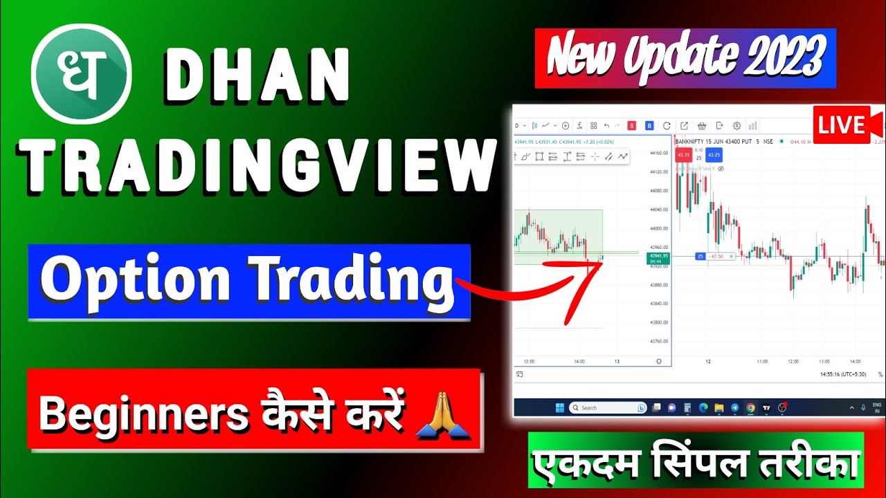 Dhan Tradingview Par Option Trading Kaise Karen -Live Trading 2023🔥 ...