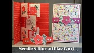 No.457 - Flag Card - JanB UK #7 Top Stampin' Up! Independent Demonstrator