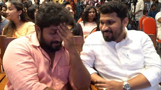 വേദിയിൽ തഗ് ഡയലോഗിന്റെ പെരുമഴ | Dhyan Sreenivasan \u0026 Listin Stephen at Veekam Trailer Launch