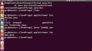 OOPS Using JAVA : JavaApplet 4 ActionListener