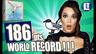 Wingspan WORLD RECORD 186 Points vs AI / Board Game High Score / Strategies and Tips