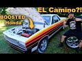 Turbo AWD Honda Body-Swapped El Camino Gets Clear Coat & TIG Welding Lessons FT. HTP Welders!