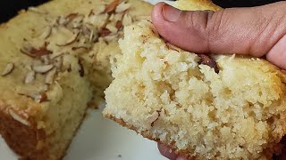 1கப் ரவை இருந்தா 25 நிமிடத்தில் பஞ்சு போல கேக் ரெடி|No oven Eggless Spongy Rava Cake Recipe in Tamil