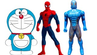 Spider-Man ke jaate hi Doraemon ko dabocha | Toy video