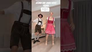 James and jasmine voice reveal #dance #dancer #funny #trend #deutsch #german #viral #couple 🌸🦕🌸