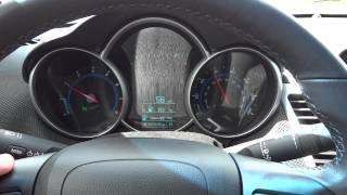 2012 Chevy Cruze 1.4L Turbo MPG Test at Various Speeds