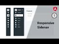 Animated Responsive Sidenav in Angular | Part 1 | Responsive Sidenav