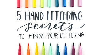 5 Hand Lettering Secrets to Improve Your Lettering Right Now! | Learn Hand Lettering for Beginners