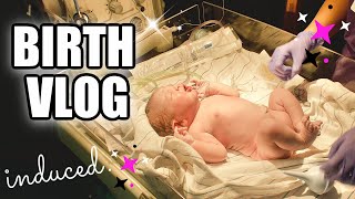 BIRTH VLOG | induced labor and delivery for low amniotic fluid at 39 weeks