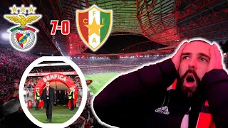 BENFICA HOMENAGEIA ANTIGA GLÓRIA NÉNÉ DANDO 7-0 AO ESTRELA DA AMADORA