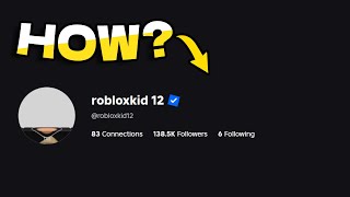 How to Become VERIFIED On Roblox...(100% Method)