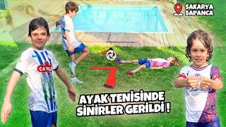 AYLAR SONRA AYAK TENİSİ OYNANDI, ORTALIK KARIŞTI! ÖMER EYMEN İLE YUSUF EMRE FOOT TENIS