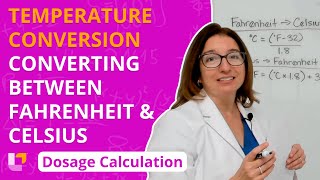 Temperature Conversion Converting Between Fahrenheit Celsius Dosage Calculation Leveluprn