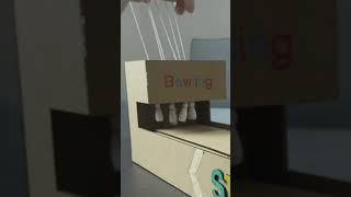How To Build Bowling Game Set From Cardboard #shorts