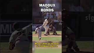 Maddux vs. Bonds. Why Barry Bonds was the easiest hitter for Maddux to pitch to.