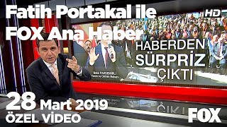 Yıldırım isim vermeden İmamoğlu'nu eleştirdi... 28 Mart 2019 Fatih Portakal ile FOX Ana Haber