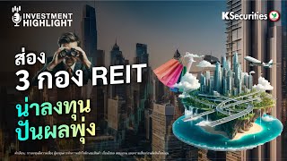 ส่อง 3 กอง REIT น่าลงทุน ปันผลพุ่ง