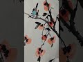 birds on persimmons chinese art painting chinesepainting chinesebrushpainting