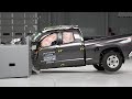 2015 Toyota Tundra extended cab driver-side small overlap IIHS crash test