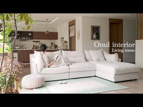 SUB) 25평에서 48평으로 달라진 홈인테리어ㅣ패브릭 소파 추천 Cozy Home MakeoverㅣLiving Room ...