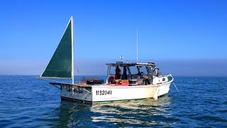 Mizzen Sail on a Lobster Boat