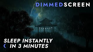 Strong Rainfall and Heavy Thunder Sounds for Sleeping | Sleep Sounds - Rain outside my Cozy Hideout