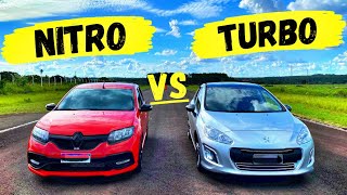PEUGEOUT 308 TURBO vs SANDERO RS NITRO! ( Dia que a terra parou 😳 )