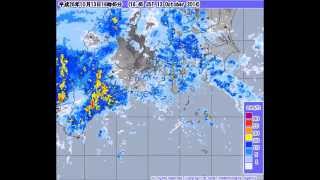 平成26年台風19号　東海レーダー画像