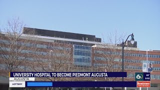 University Hospital sign removed as hospital becomes Piedmont Augusta