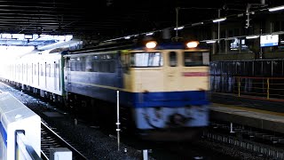 【4K】三田線6500形甲種輸送 高槻駅通過シーン（2021年4月10日）