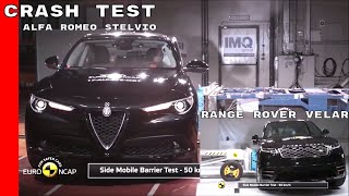 Alfa Romeo Stelvio vs Range Rover Velar Crash Test & Rating