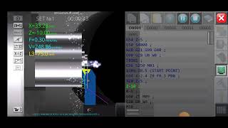 TAPPER FACING BY USING G94 CYCLE#cnc #cncturning #fanuc #cnctechnologies #programming #ytshorts