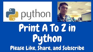 Print A To Z in Python