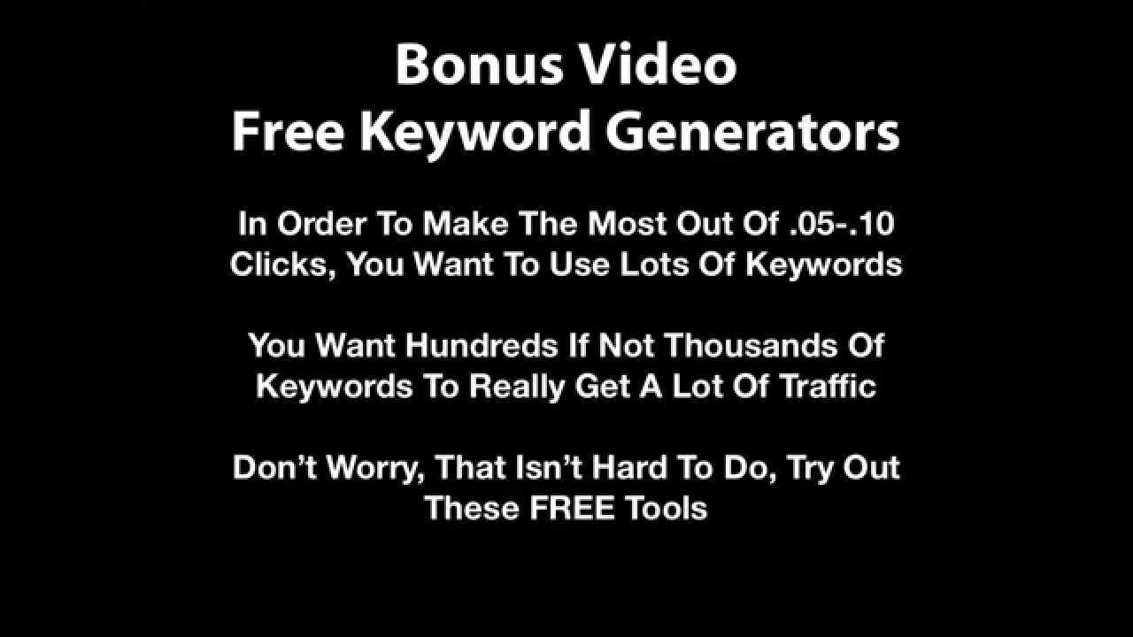 How To Find Free Keyword Generators [Part 1] - YouTube