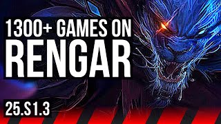 RENGAR vs AMBESSA (TOP) | 1300+ games, Rank 9 Rengar | KR Challenger | 25.S1.3