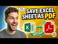 How To Save Excel Sheet as PDF Without Cutting Off (Fixed!)