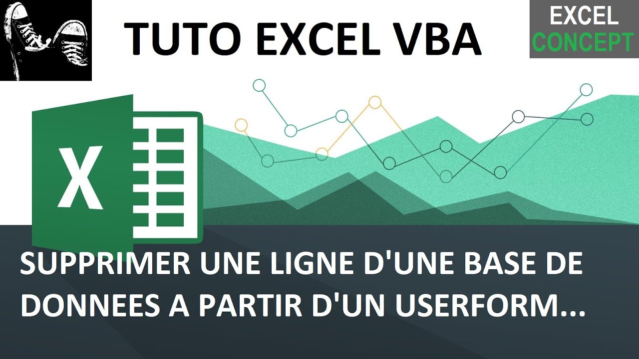 EXCEL VBA - SUPPRIMER UNE LIGNE DE BASE DE DONNEES A PARTIR D'UN ...